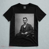 Abraham Lincoln Seated And Holding His Spectacles And A Pencil On Feb 1865 T-Shirt thumb 5