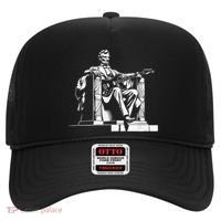 Abraham Lincoln Statue Playing Electric Guitar Funny Hat thumb 0