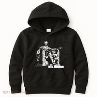 Abraham Lincoln Statue Playing Electric Guitar Funny Kids Hoodie thumb 0