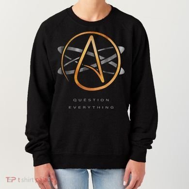 Atheist Logo Science Atom Symbol Question Everything Women's Sweatshirt