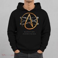 Atheist Logo Science Atom Symbol Question Everything Hoodie thumb 0