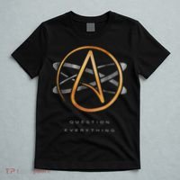 Atheist Logo Science Atom Symbol Question Everything T-Shirt thumb 5