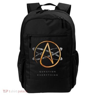 Atheist Logo Science Atom Symbol Question Everything Backpack
