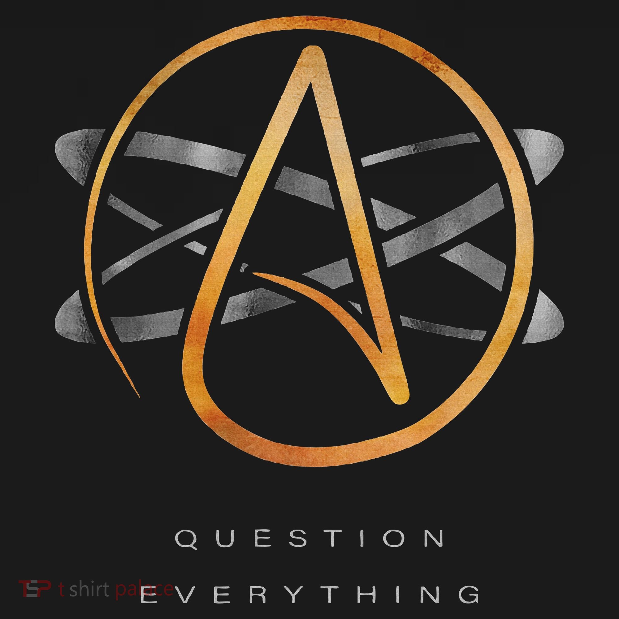 Atheist Logo Science Atom Symbol Question Everything Polo