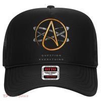 Atheist Logo Science Atom Symbol Question Everything Hat thumb 0