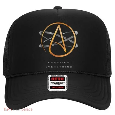 Atheist Logo Science Atom Symbol Question Everything Hat