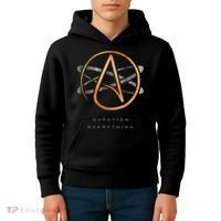 Atheist Logo Science Atom Symbol Question Everything Kids Hoodie thumb 4