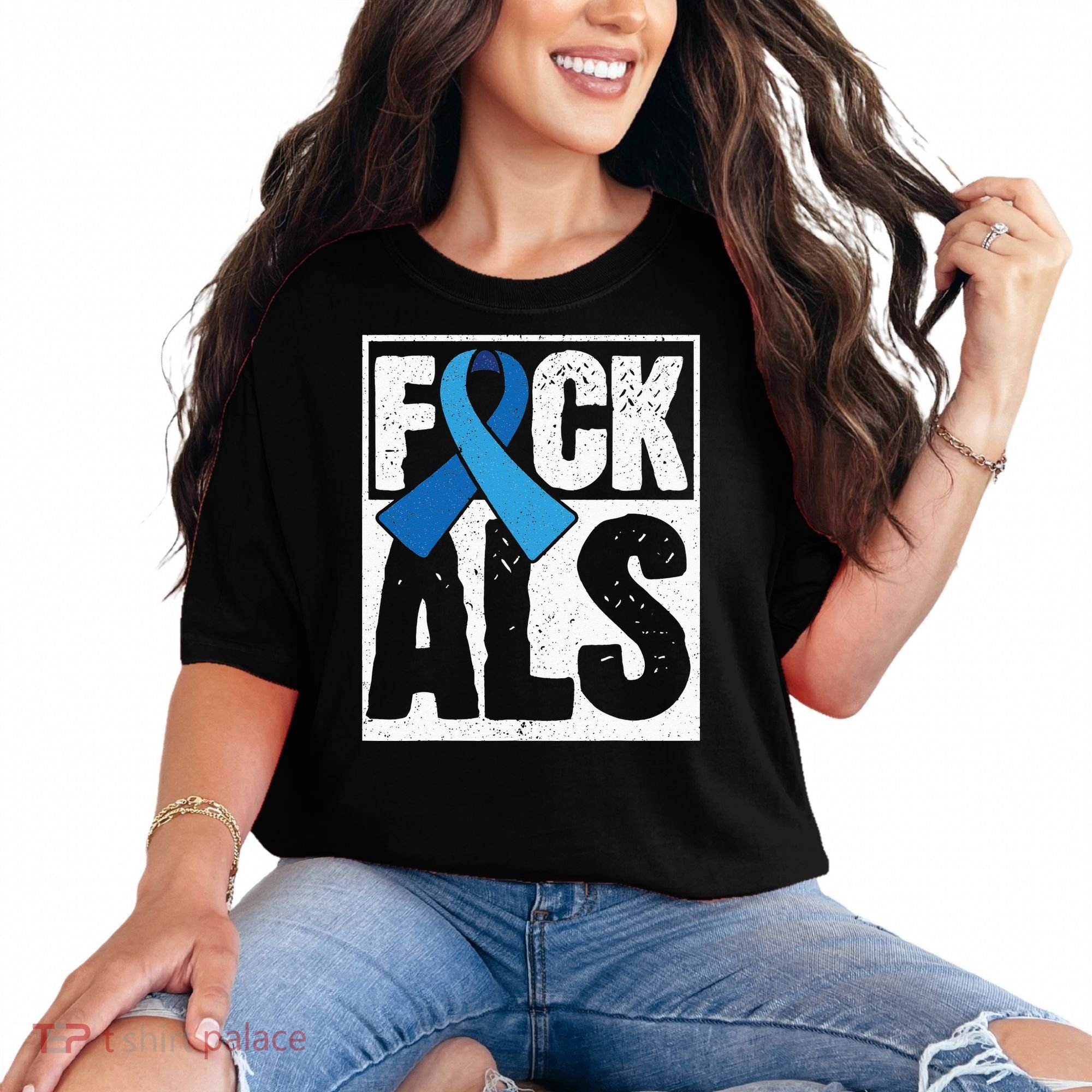 Amyotrophic Lateral Sclerosis ALS Awareness Disease Disorder Comfort Colors T-Shirt