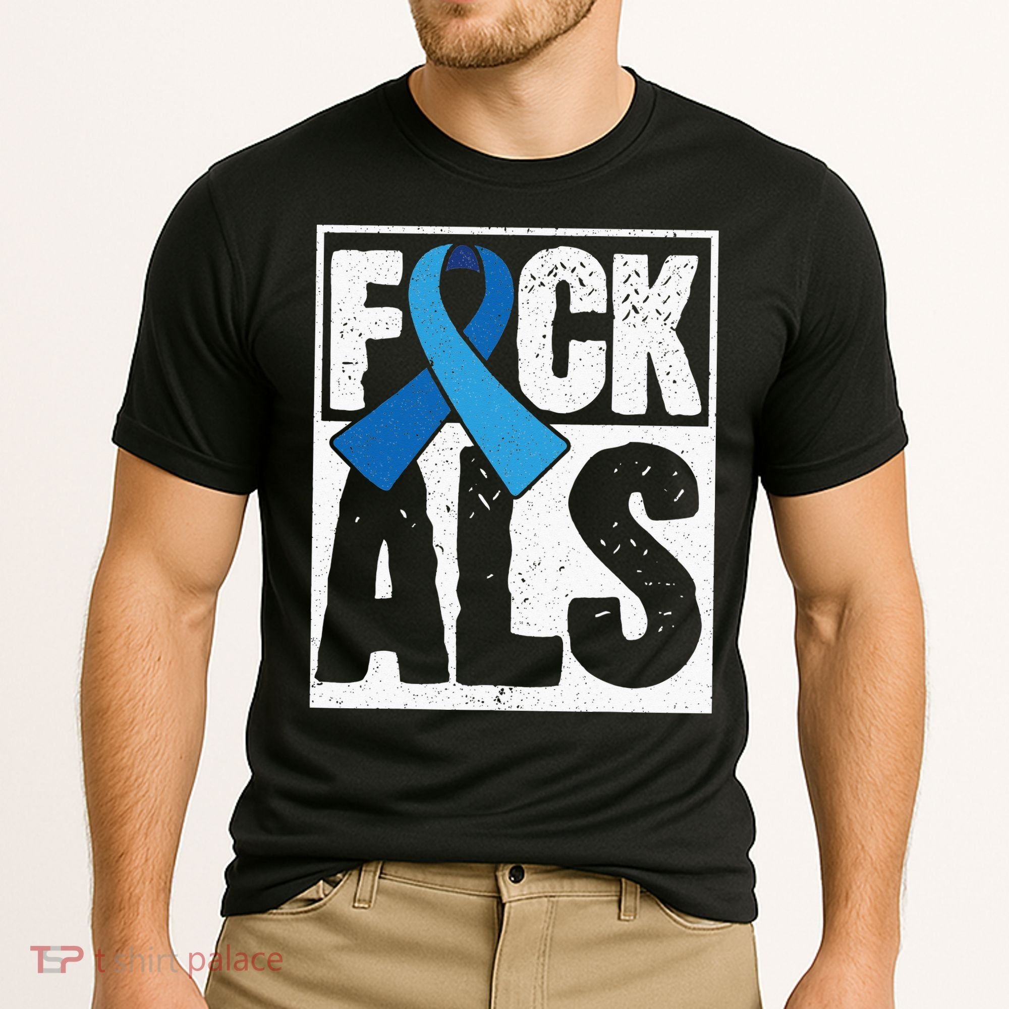 Amyotrophic Lateral Sclerosis ALS Awareness Disease Disorder Cooling Performance Crew T-Shirt