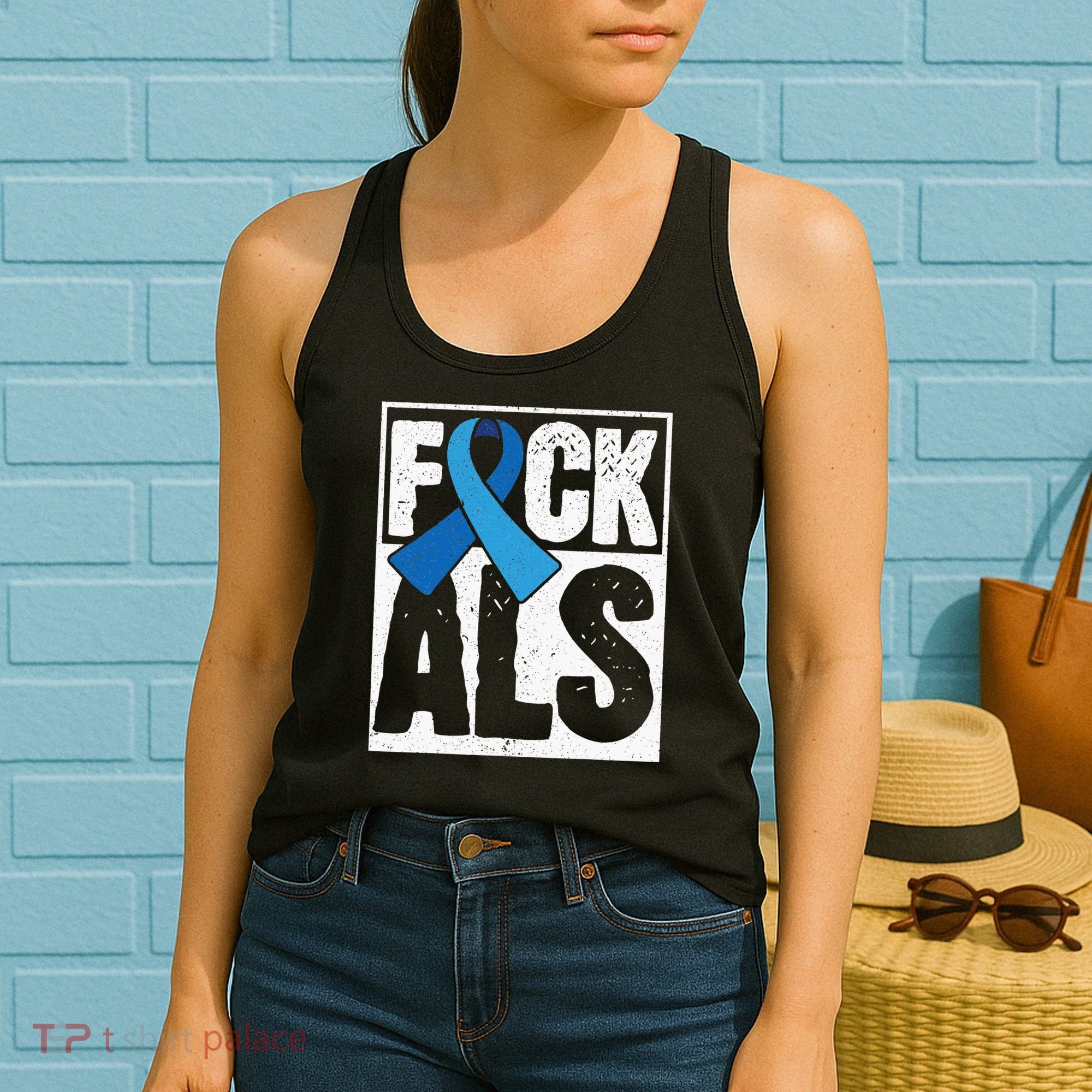 Amyotrophic Lateral Sclerosis ALS Awareness Disease Disorder Women's Tank Top