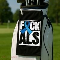 Amyotrophic Lateral Sclerosis ALS Awareness Disease Disorder Golf Towel thumb 2