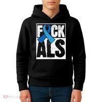 Amyotrophic Lateral Sclerosis ALS Awareness Disease Disorder Kids Hoodie thumb 4