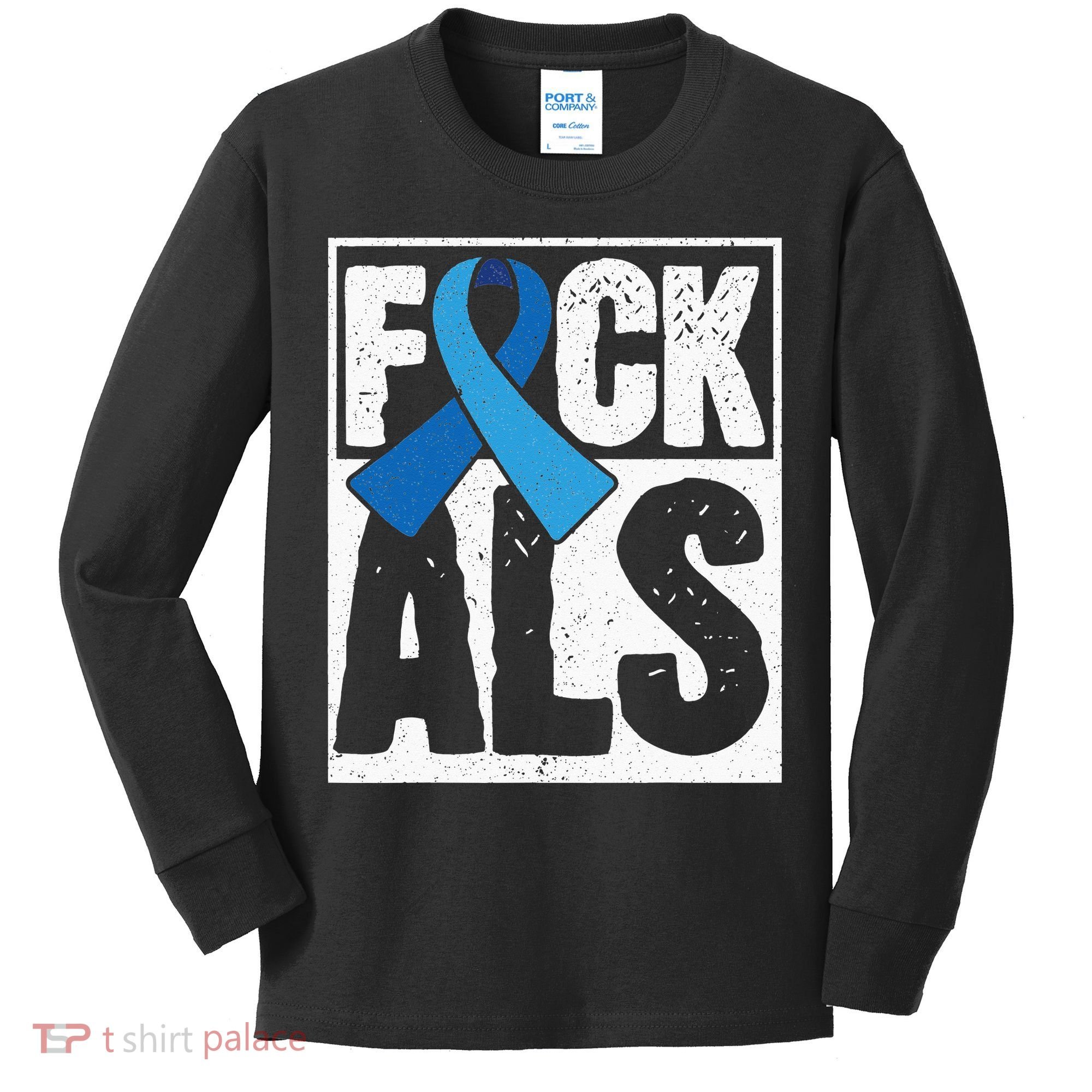 Amyotrophic Lateral Sclerosis ALS Awareness Disease Disorder Kids Long Sleeve Shirt