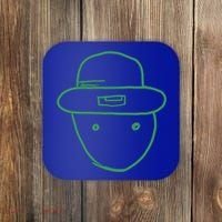 Amateur Leprechaun Sketch Gift Coaster thumb 0