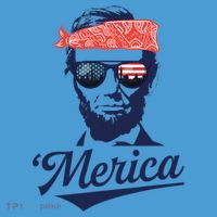Abraham Lincoln Sunglasses Bandana Merica Tie Dye Hoodie thumb 2