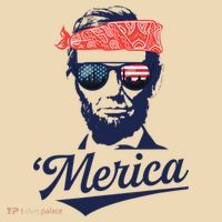 Abraham Lincoln Sunglasses Bandana Merica Tote Bag thumb 4