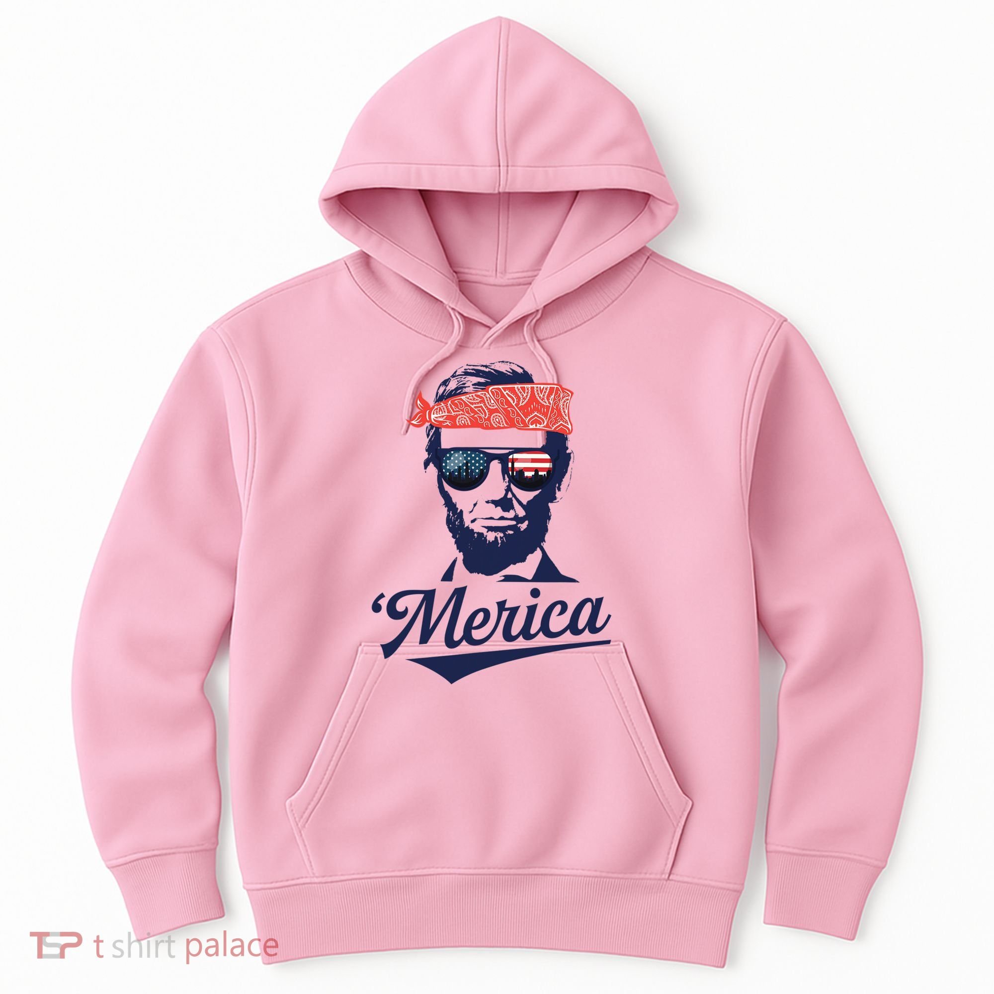 Abraham Lincoln Sunglasses Bandana Merica Hoodie