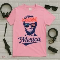 Abraham Lincoln Sunglasses Bandana Merica T-Shirt thumb 5