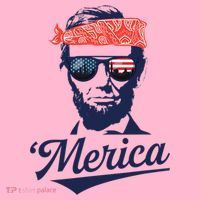 Abraham Lincoln Sunglasses Bandana Merica Baby Bodysuit thumb 2