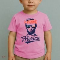 Abraham Lincoln Sunglasses Bandana Merica Toddler T-Shirt thumb 2