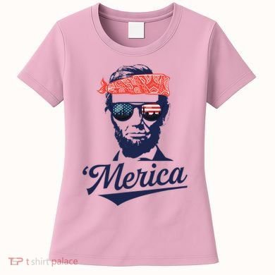 Abraham Lincoln Sunglasses Bandana Merica Women's T-Shirt