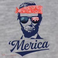 Abraham Lincoln Sunglasses Bandana Merica Infant Fleece One Piece thumb 2