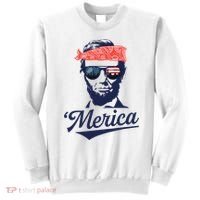 Abraham Lincoln Sunglasses Bandana Merica Sweatshirt thumb 0