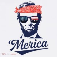 Abraham Lincoln Sunglasses Bandana Merica Women's Hoodie thumb 2