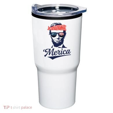 Abraham Lincoln Sunglasses Bandana Merica Tumbler