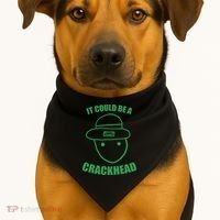 Amateur Leprechaun Sketch Could Be A Crackhead St Patricks USA-Made Doggie Bandana thumb 1