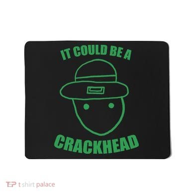 Amateur Leprechaun Sketch Could Be A Crackhead St Patricks Mousepad