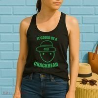Amateur Leprechaun Sketch Could Be A Crackhead St Patricks Women's Tank Top thumb 2