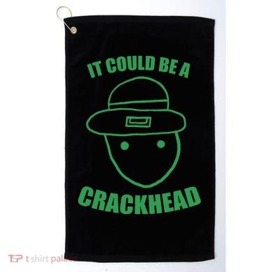 Amateur Leprechaun Sketch Could Be A Crackhead St Patricks Golf Towel