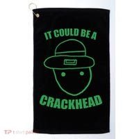 Amateur Leprechaun Sketch Could Be A Crackhead St Patricks Golf Towel thumb 0