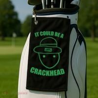 Amateur Leprechaun Sketch Could Be A Crackhead St Patricks Golf Towel thumb 2