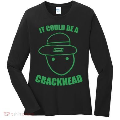 Amateur Leprechaun Sketch Could Be A Crackhead St Patricks Women's Long Sleeve Shirt