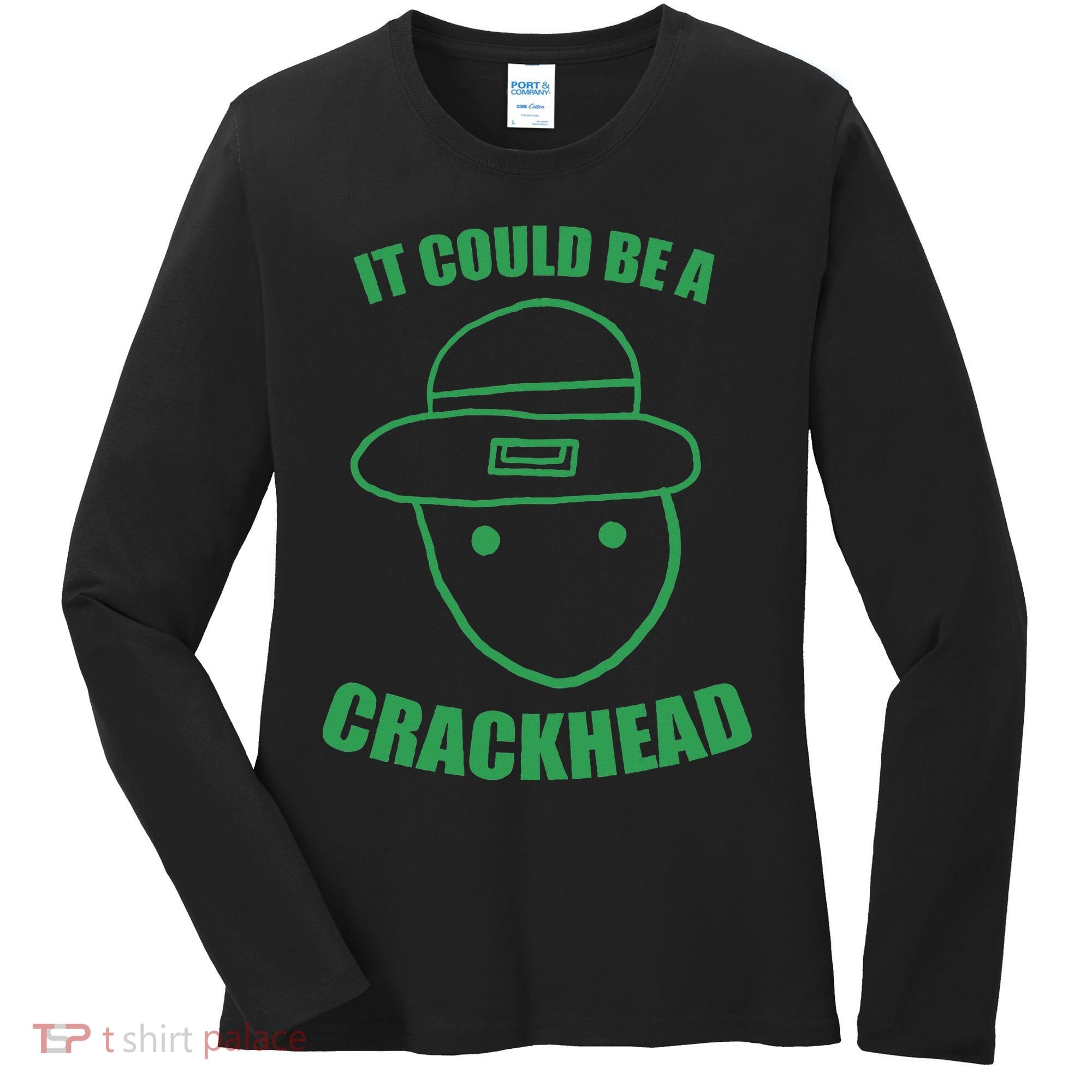 Amateur Leprechaun Sketch Could Be A Crackhead St Patricks Women's Long Sleeve Shirt