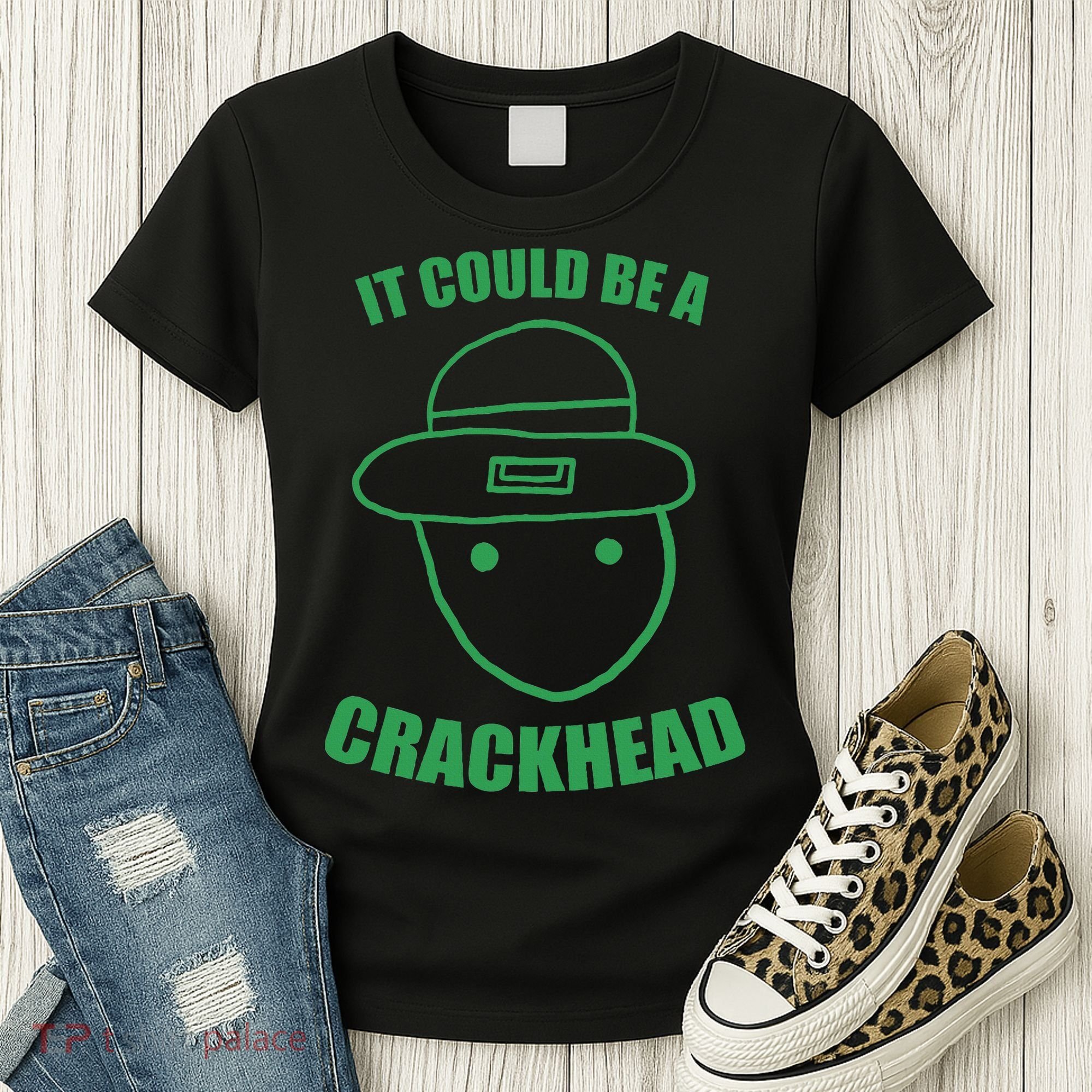 Amateur Leprechaun Sketch Could Be A Crackhead St Patricks Women's T-Shirt