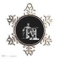 Abraham Lincoln Statue Playing Electric Guitar Funny Ornament thumb 0