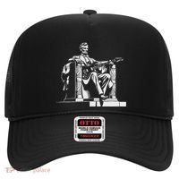 Abraham Lincoln Statue Playing Electric Guitar Funny Hat thumb 0