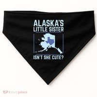 Alaskas Little Sister Isnt She Cute Texas USA-Made Doggie Bandana thumb 0