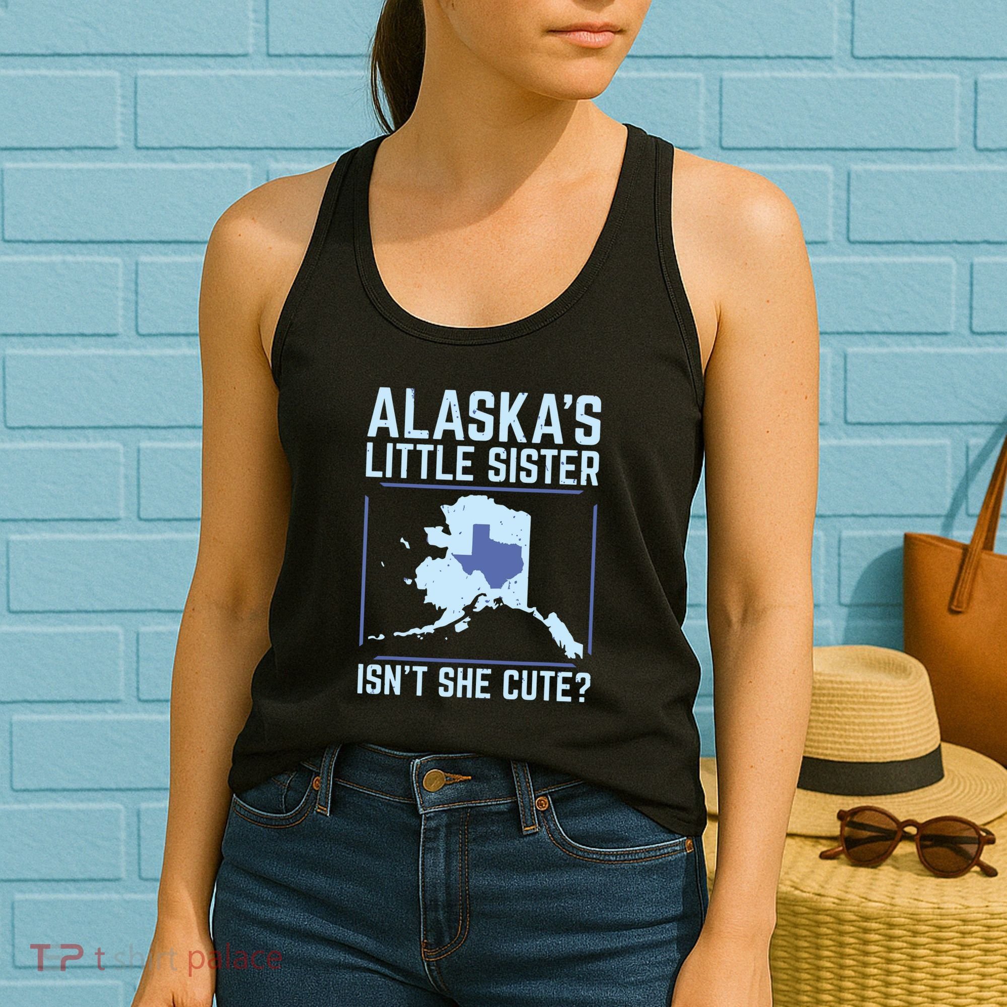 Alaskas Little Sister Isnt She Cute Texas Women's Tank Top