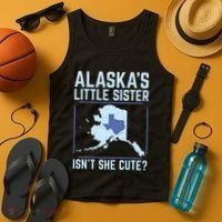 Alaskas Little Sister Isnt She Cute Texas Tank Top thumb 4