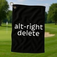 Alt-Right Delete Golf Towel thumb 1