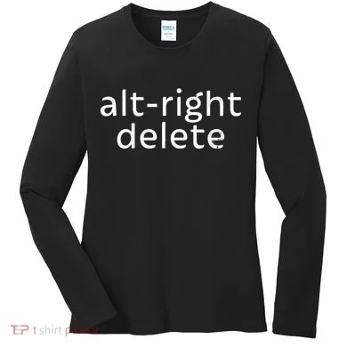 Alt-Right Delete Women's Long Sleeve Shirt