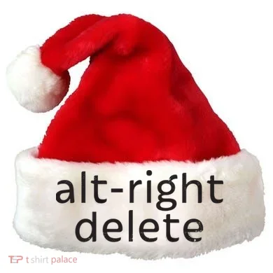 Alt-Right Delete Santa Hat
