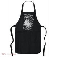 Annoyed Litty Touchy Kitty Grouchy Ball Of Fur Moody Kitty Grumpy Kitty Cat Apron thumb 0