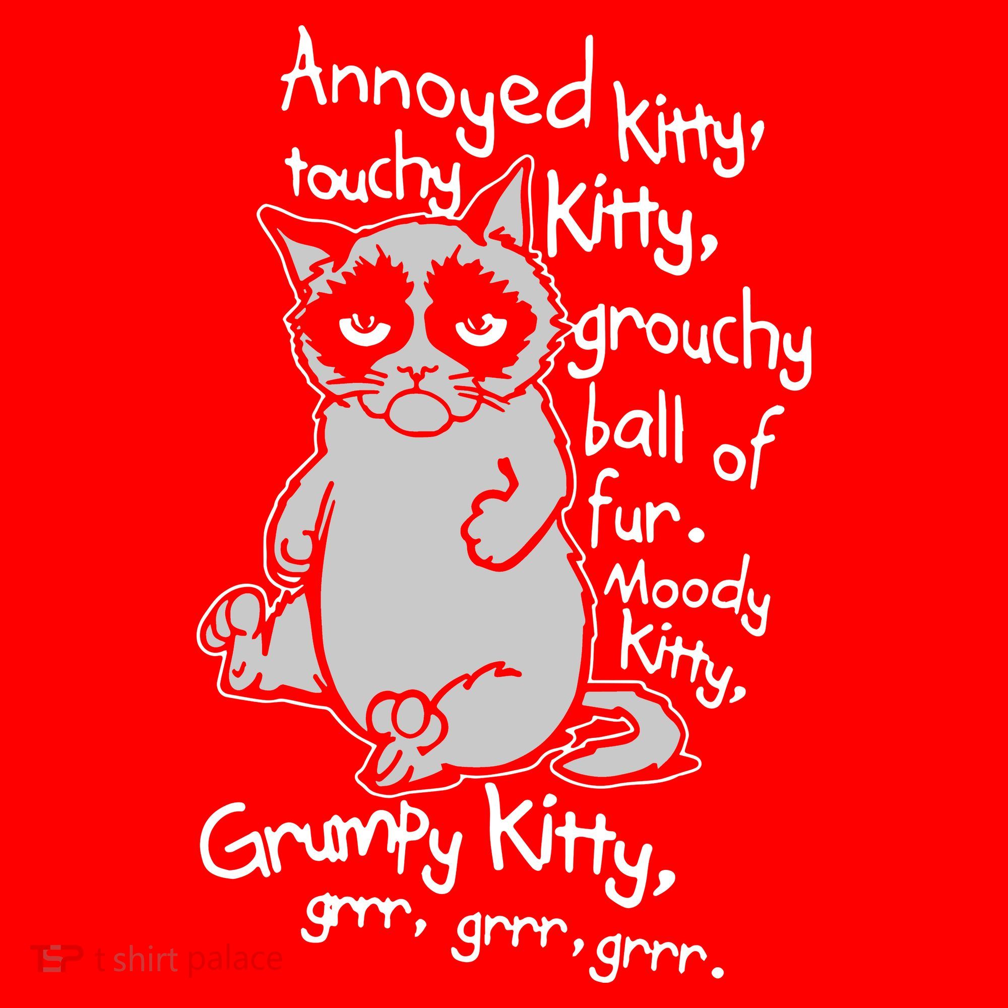 Annoyed Litty Touchy Kitty Grouchy Ball Of Fur Moody Kitty Grumpy Kitty Cat Santa Hat