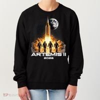 Artemis Launch To The Moon Astronaut Explorer Women's Sweatshirt thumb 0