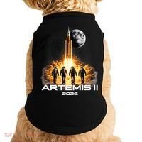 Artemis Launch To The Moon Astronaut Explorer Doggie Tank thumb 0